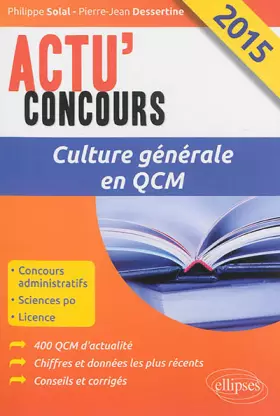 Couverture du produit · Culture Générale en QCM 2015