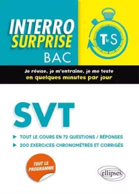 Couverture du produit · Interro Surprise SVT Terminale S