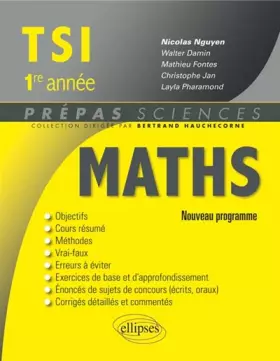 Couverture du produit · Maths TSI 1re Année Programme 2013