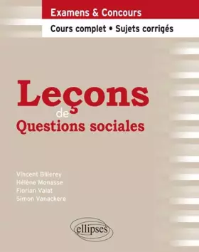 Couverture du produit · Leçons de Questions Sociales