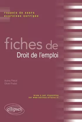 Couverture du produit · Fiches de Droit de l'Emploi