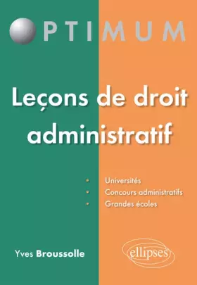 Couverture du produit · Leçons de Droit Administratif