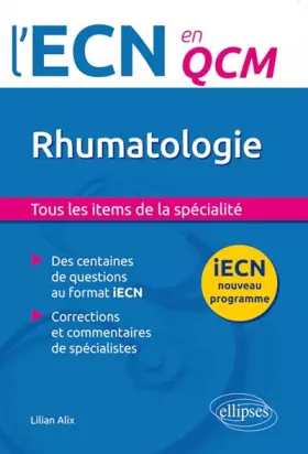Couverture du produit · Rhumatologie l'ECN en QCM
