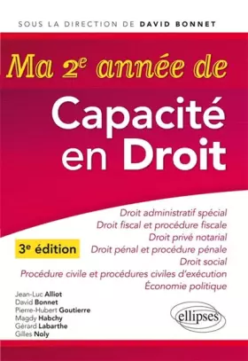 Couverture du produit · Ma 2e Année de Capacité en Droit