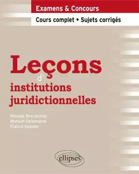 Couverture du produit · Leçons d'Institutions Juridictionnelles