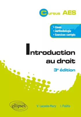 Couverture du produit · Introduction au Droit