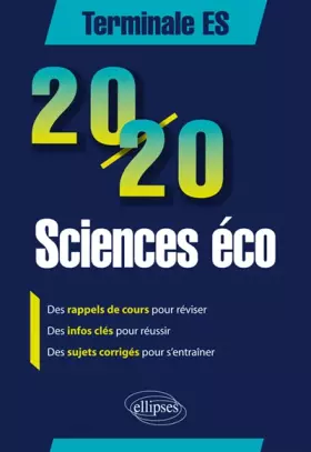 Couverture du produit · 20/20 Sciences Éco Terminale ES