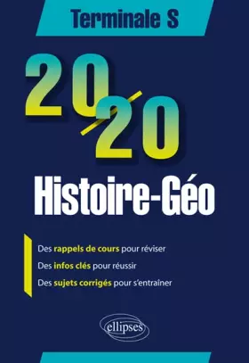 Couverture du produit · 20/20 Histoire-Géo Terminale S