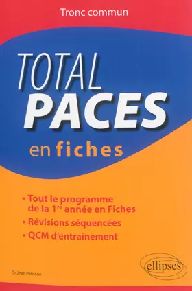 Couverture du produit · Total PACES en Fiches Tronc Commun