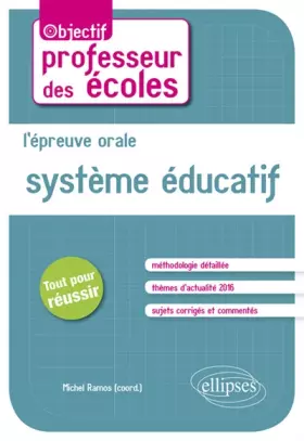 Couverture du produit · L'Épreuve Orale Système Éducatif