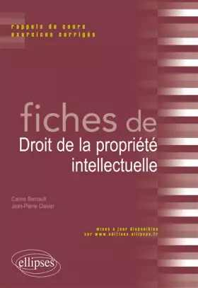 Couverture du produit · Fiches de Droit de la Propriété Intellectuelle