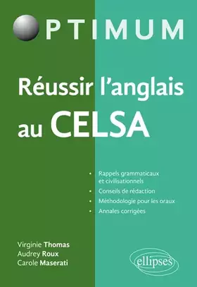 Couverture du produit · Réussir l'anglais au CELSA