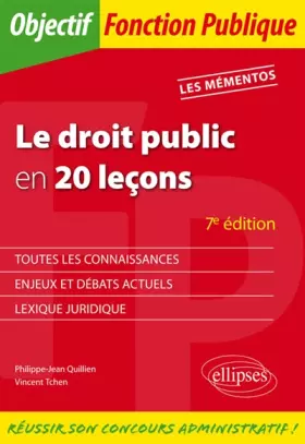 Couverture du produit · Le Droit Public en 20 Lecons 7e Édition