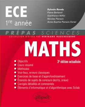 Couverture du produit · Mathématiques ECE 1re année - 3e édition actualisée