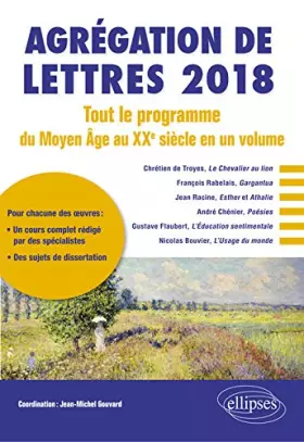 Couverture du produit · Agrégation de lettres 2018