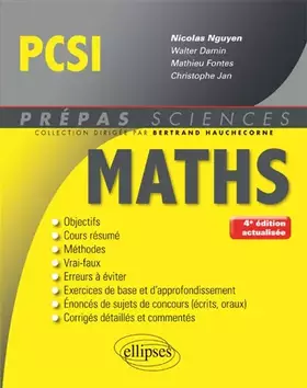 Couverture du produit · Mathématiques PCSI - 4e édition actualisée