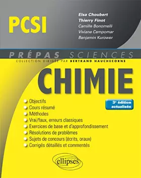 Couverture du produit · Chimie PCSI - 3e édition actualisée
