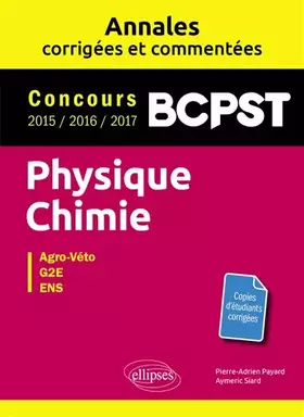 Couverture du produit · Physique-Chimie BCPST: Agro-véto, G2E, ENS