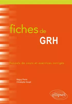 Couverture du produit · Fiches de GRH