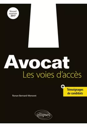 Couverture du produit · Avocat. Les voies d'accès