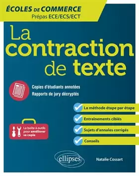 Couverture du produit · La contraction de texte: Ecoles de commerce Prépas ECE/ECS/ECT