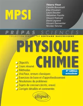 Couverture du produit · Physique-Chimie MPSI - 4e édition actualisée