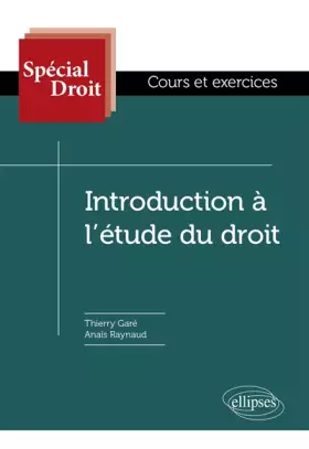 Couverture du produit · Introduction au droit