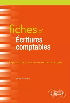 Couverture du produit · Fiches d'écritures comptables