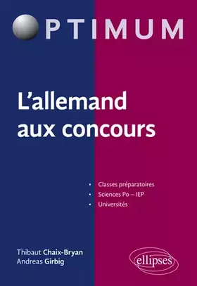 Couverture du produit · L'allemand aux concours