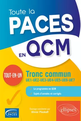 Couverture du produit · Toute la PACES en QCM - L'intégrale