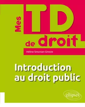 Couverture du produit · Introduction au droit public
