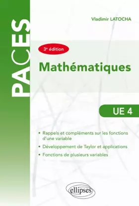 Couverture du produit · UE4 mathématiques
