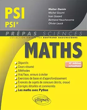 Couverture du produit · Mathématiques PSI/PSI* - 4e édition actualisée