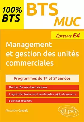 Couverture du produit · Management et gestion des unités commerciales - BTS MUC