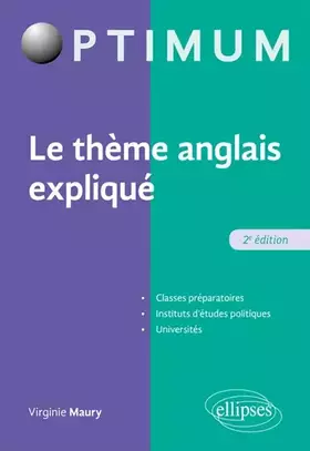 Couverture du produit · Le thème anglais expliqué