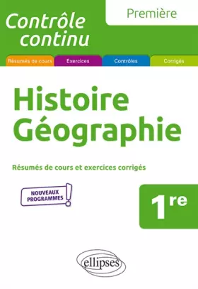 Couverture du produit · Histoire-Géographie - Première - Nouveaux programmes