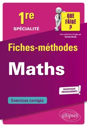 Couverture du produit · Spécialité Mathématiques - Première - Nouveaux programmes