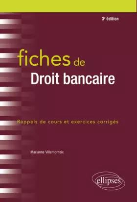 Couverture du produit · Fiches de Droit bancaire - 3e édition