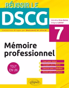 Couverture du produit · UE7 - Mémoire professionnel