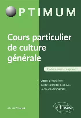 Couverture du produit · Cours particulier de culture générale - 3e édition revue et augmentée