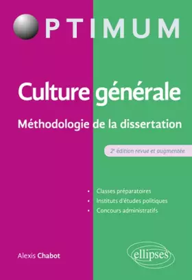 Couverture du produit · Culture générale: Méthodologie de la dissertation