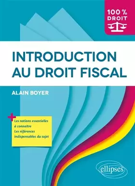 Couverture du produit · Introduction au droit fiscal