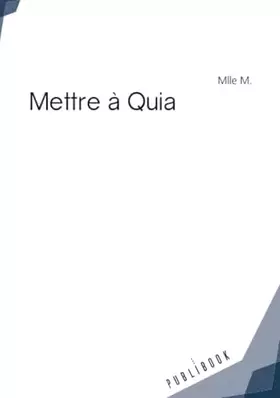 Couverture du produit · Mettre à Quia