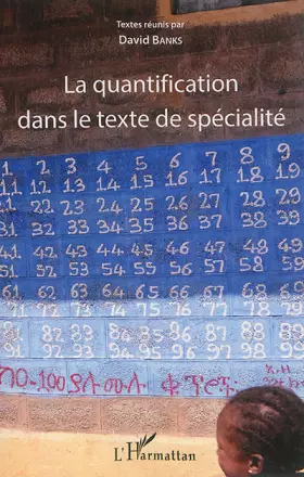 Couverture du produit · La quantification dans le texte de spécialité