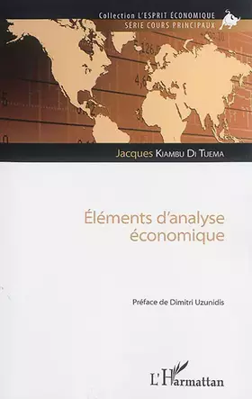 Couverture du produit · Eléments d'analyse économique