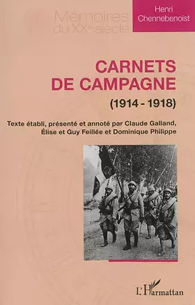 Couverture du produit · Carnets de campagne (1914-1918)