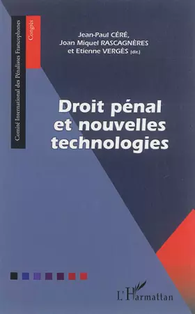 Couverture du produit · Droit pénal et nouvelles technologies