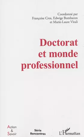 Couverture du produit · Doctorat et monde professionnel