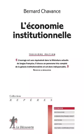 Couverture du produit · L'économie institutionnelle