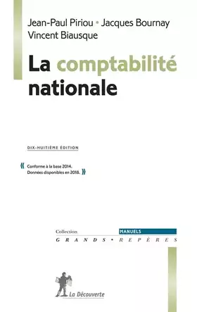 Couverture du produit · La comptabilité nationale